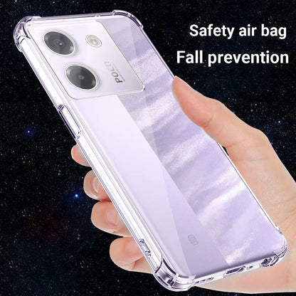 Case for Xiaomi Poco M7 Pro 5G, Techsuit, Shockproof Clear, Transparent