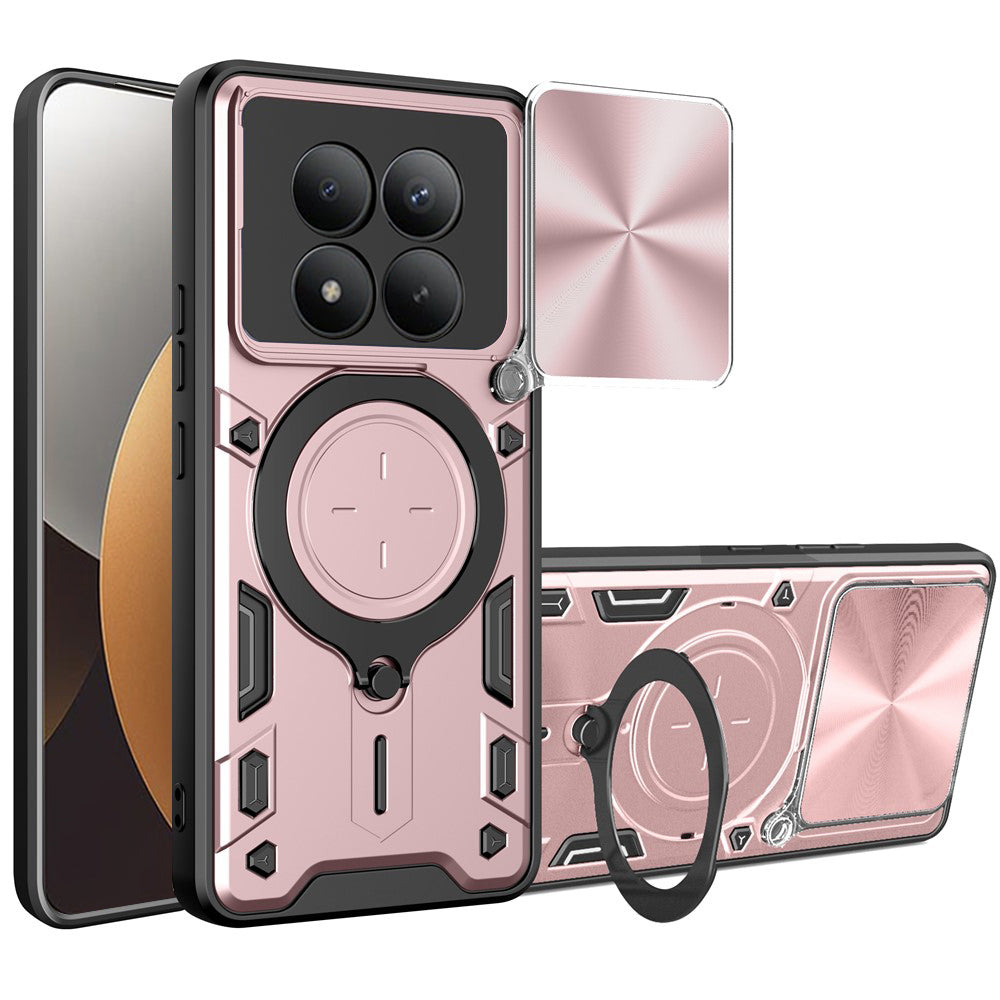 Suojakotelo Xiaomi Poco M8 Pro / Redmi Note 15 Pro+ 5G, Techsuit, CamGuard Pro, Kultainen Vaaleanpunainen