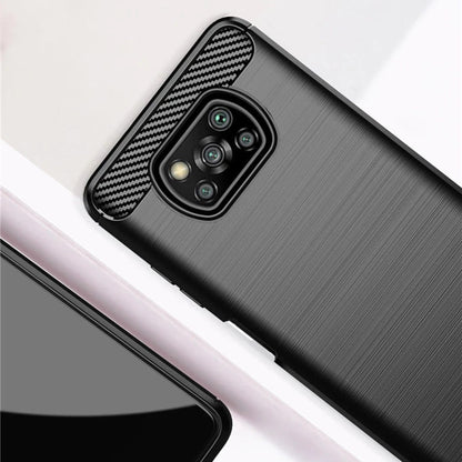 Case for Xiaomi Poco X3 Pro / X3 NFC / X3, Techsuit, Carbon, Black
