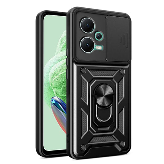 Kuori Xiaomi Poco X5 / Note 12 5G:lle, Techsuit, CamShield, Musta