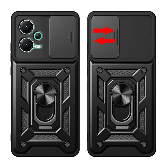 Kuori Xiaomi Poco X5 / Note 12 5G:lle, Techsuit, CamShield, Musta