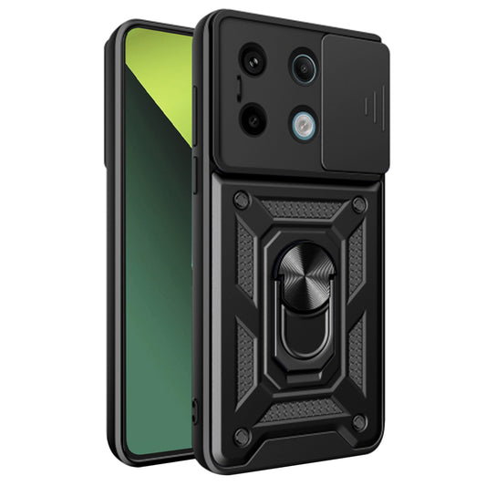 Kuori Xiaomi Poco X6 / Note 13 Pro 5G:lle, Techsuit, CamShield, Musta