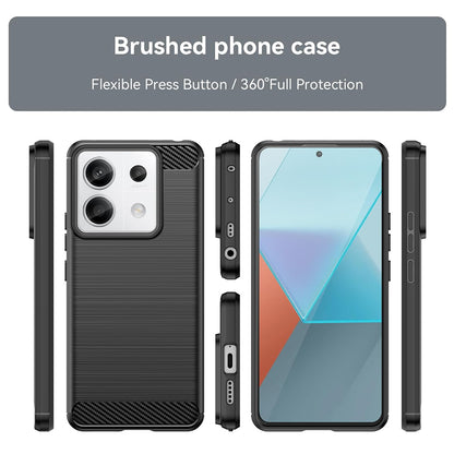 Kuori Xiaomi Poco X6 / Note 13 Pro 5G:lle, Techsuit, Hiili, Musta