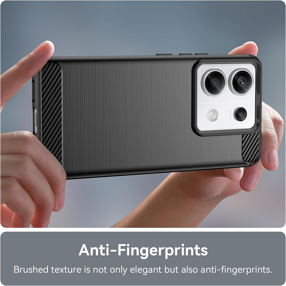 Kuori Xiaomi Poco X6 / Note 13 Pro 5G:lle, Techsuit, Hiili, Musta