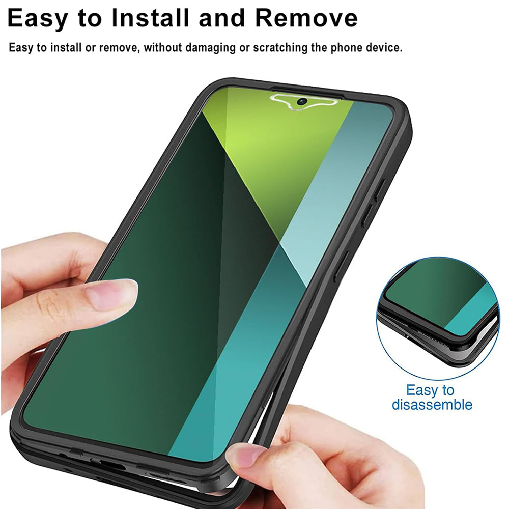 Kuori Xiaomi Poco X6 / Note 13 Pro 5G:lle, Techsuit, ColorVerse 360, Musta