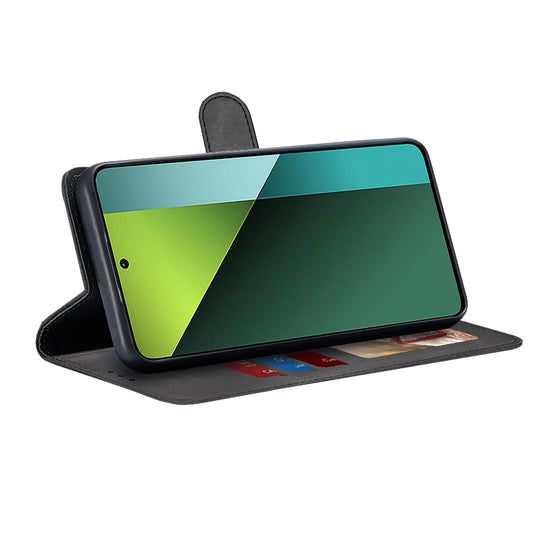 Kuori Xiaomi Poco X6 / Note 13 Pro 5G:lle, Techsuit, Diary Book, Musta