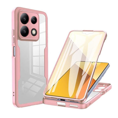 Kuori Xiaomi Poco X6 Pro:lle, Techsuit, ColorVerse 360, vaaleanpunainen