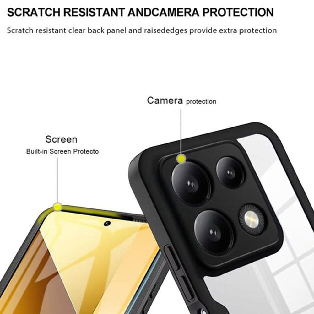 Kuori Xiaomi Poco X6 Pro:lle, Techsuit, ColorVerse 360, vaaleanpunainen