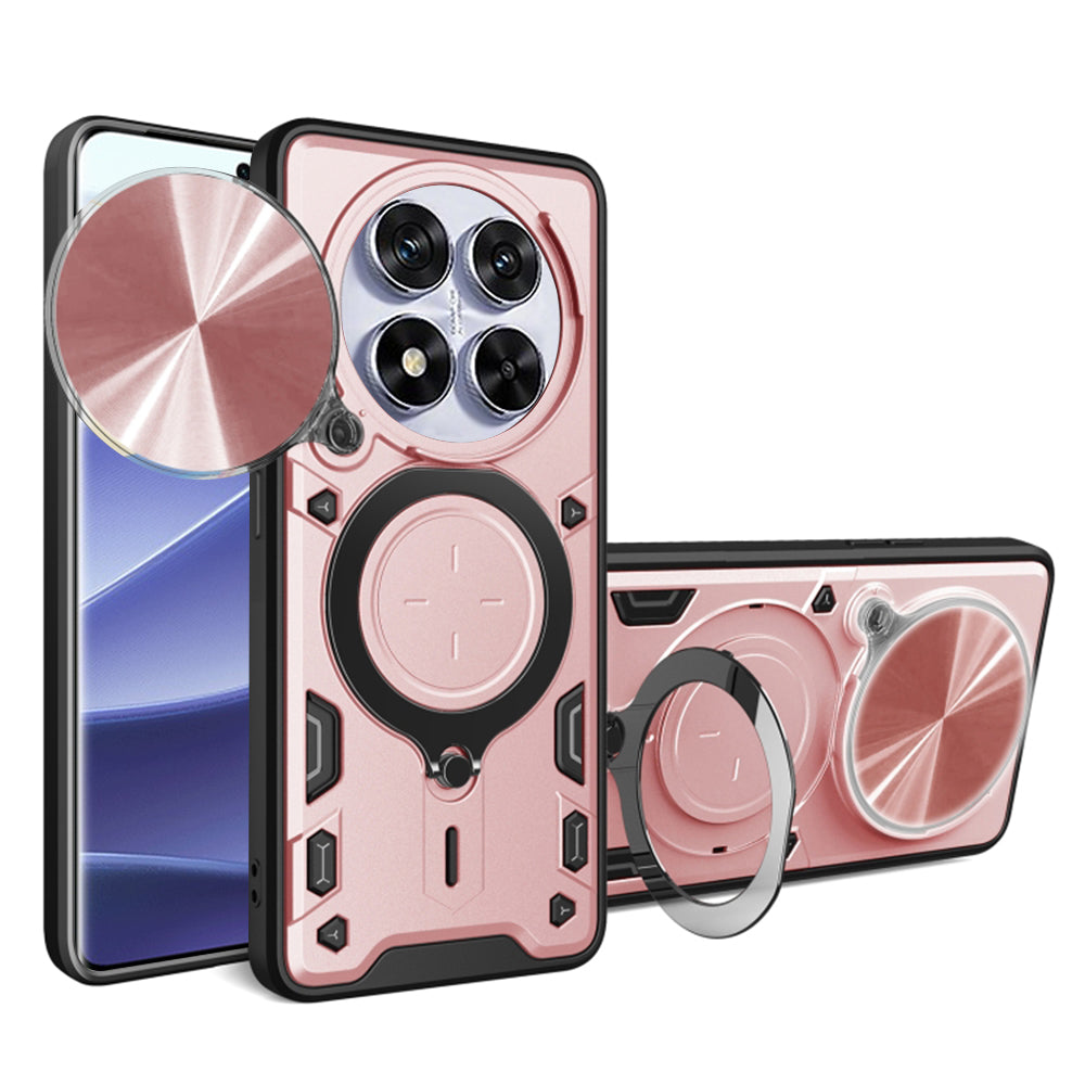 Kuori Xiaomi Poco X7 / Note 14 Pro 5G:lle, Techsuit, CamGuard Pro, Vaaleanpunakultainen