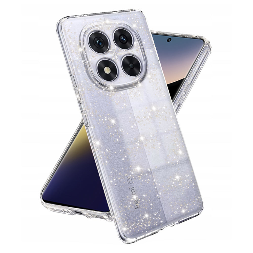 Kuori Xiaomi Poco X7 / Note 14 Pro 5G:lle, Techsuit, SparkleSkin, Läpinäkyvä
