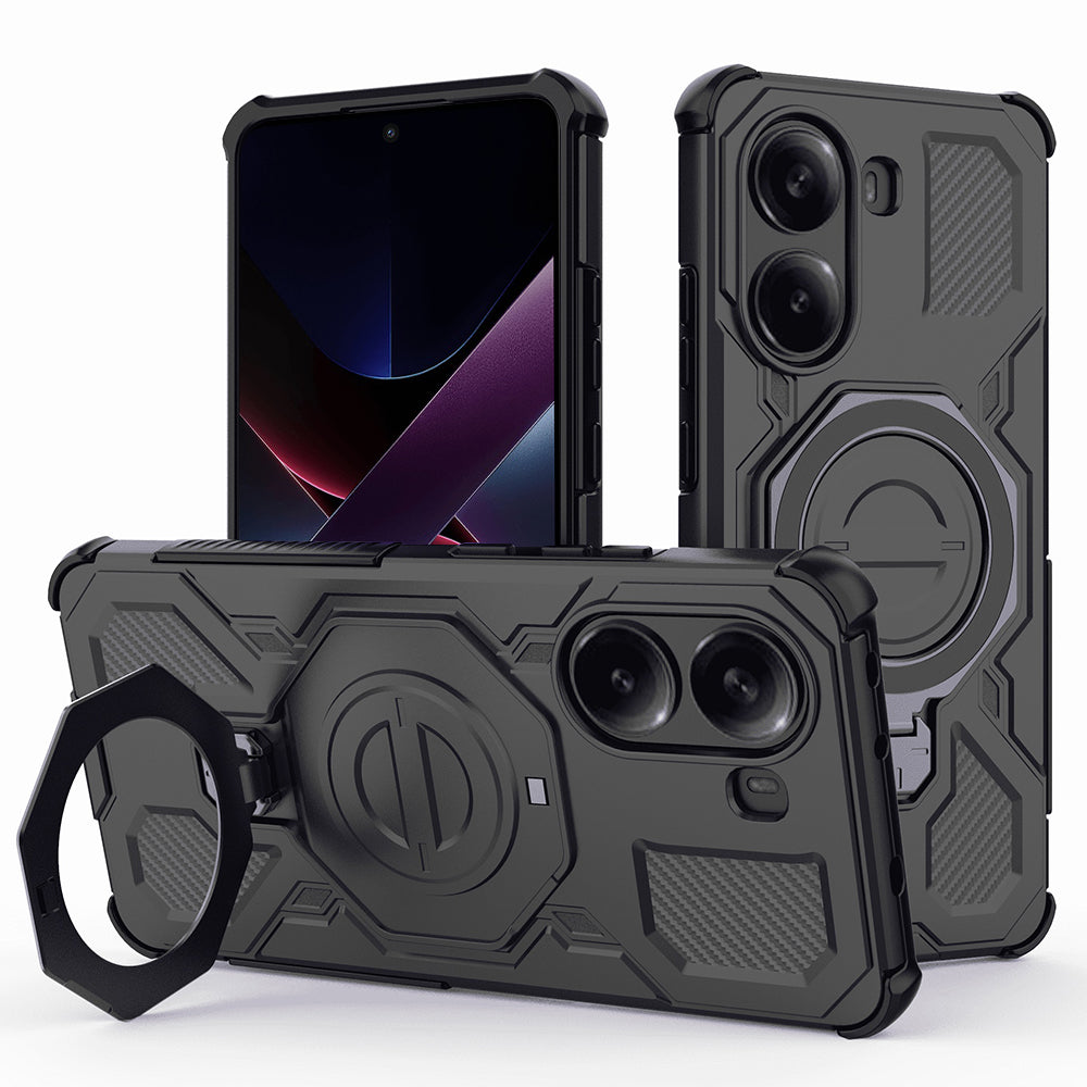 Kuori Xiaomi Poco X7 Pro:lle, Techsuit, Carbon Shield Pro, Musta