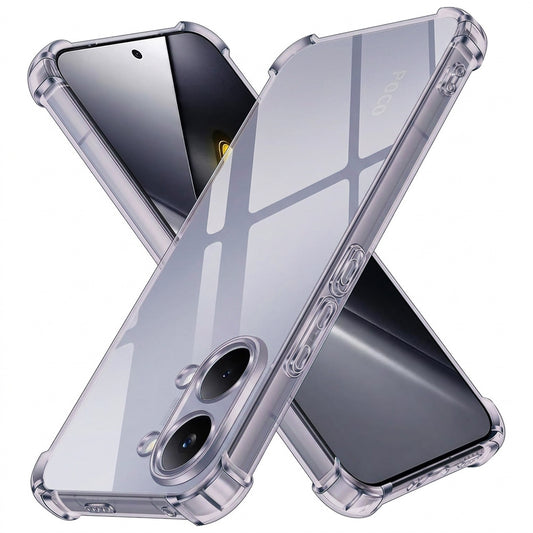 Kuori Xiaomi Poco X8 Pro Maxille, Techsuit, Iskunkestävä Kirkas, Savunvärinen