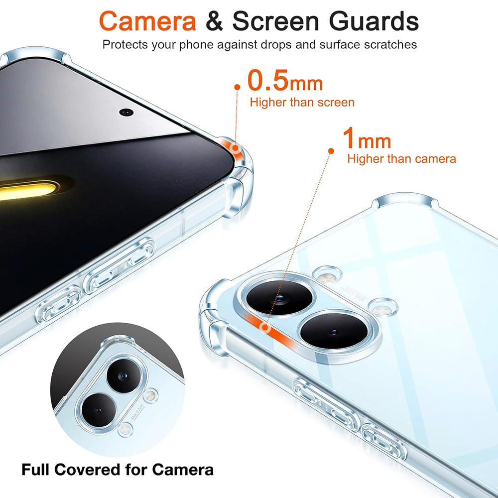 Suojakotelo Xiaomi Poco X8 Pro Max, Techsuit, Iskunkestävä Selkeä, Läpinäkyvä