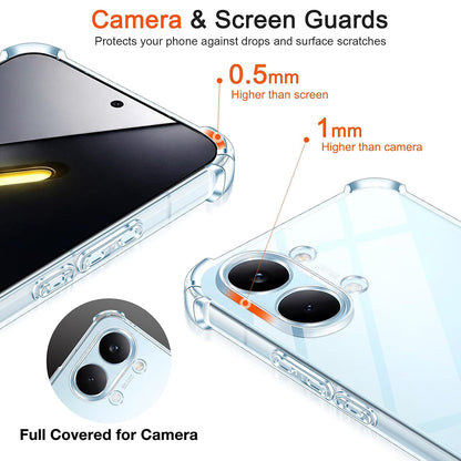 Suojakotelo Xiaomi Poco X8 Pro Max, Techsuit, Iskunkestävä Selkeä, Läpinäkyvä