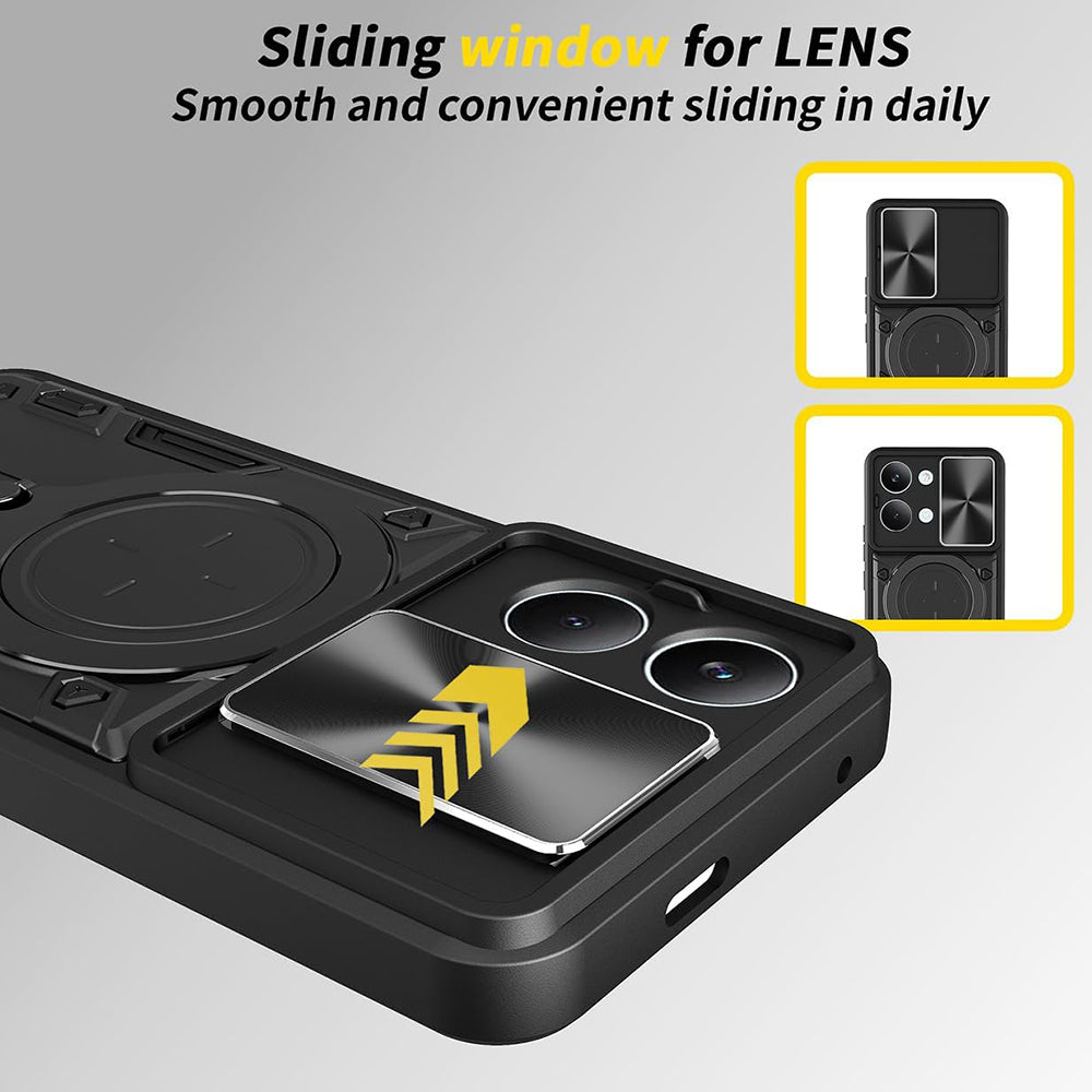 Suojakotelo Xiaomi Poco X8 Prolle, Techsuit, CamGuard Pro, Musta