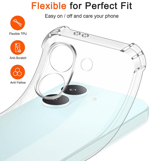 Suojakotelo Xiaomi Poco X8 Prolle, Techsuit, Iskunkestävä Kirkas, Läpinäkyvä