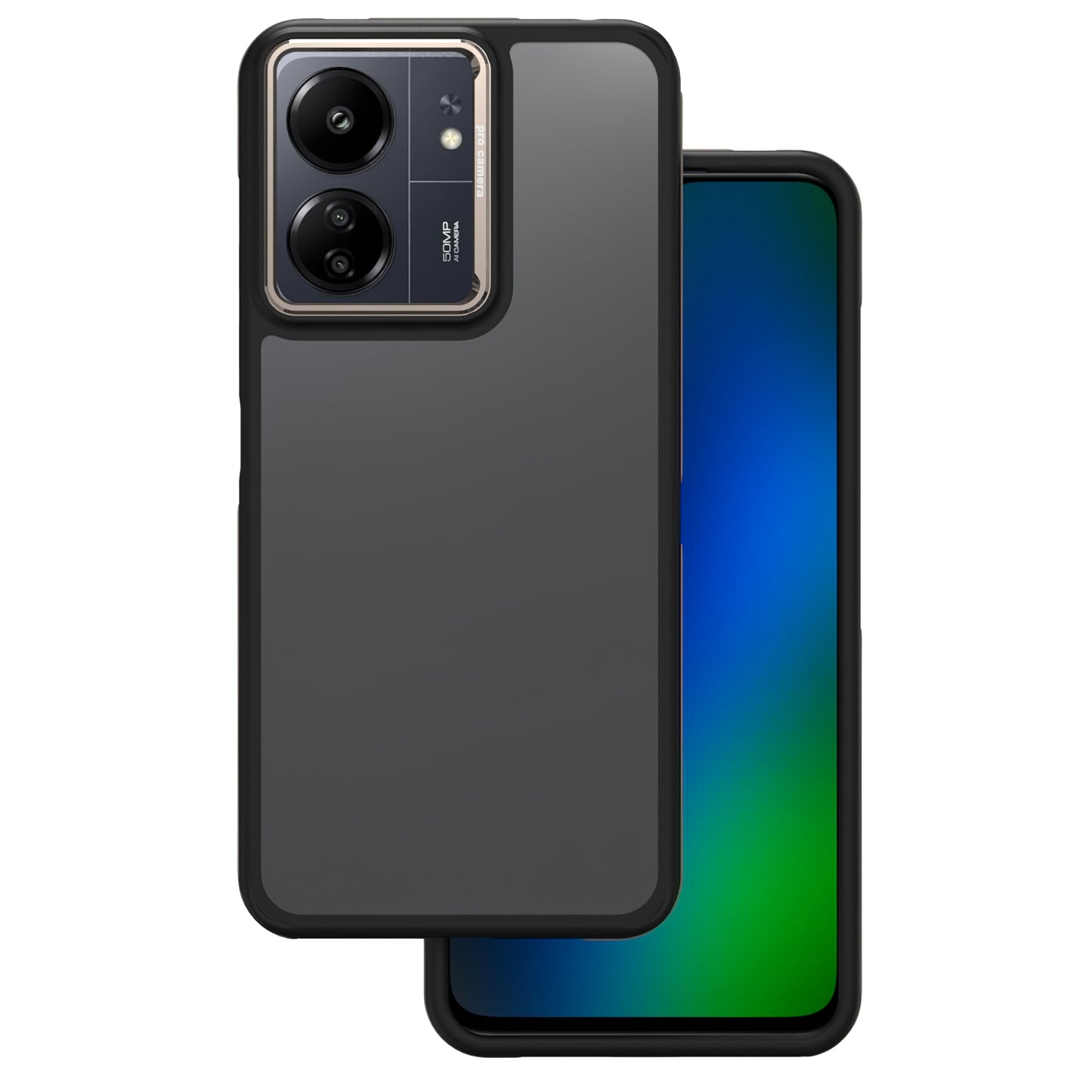 Case for Xiaomi Poco M6 / Redmi 13C 5G, OEM, Crystal Black, Gray