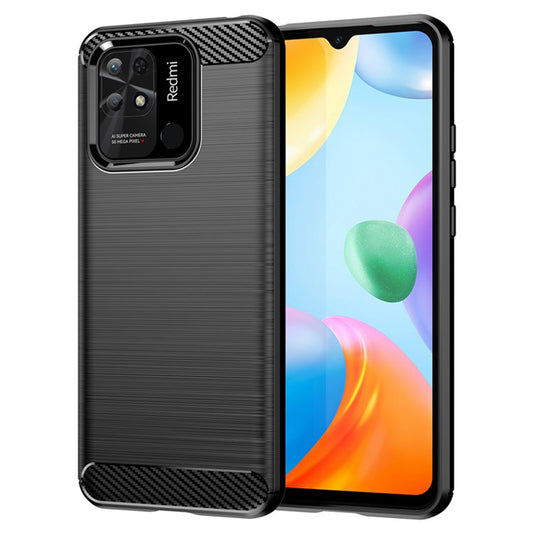 Kuori Xiaomi Redmi 10C:lle, Techsuit, Hiili, Musta