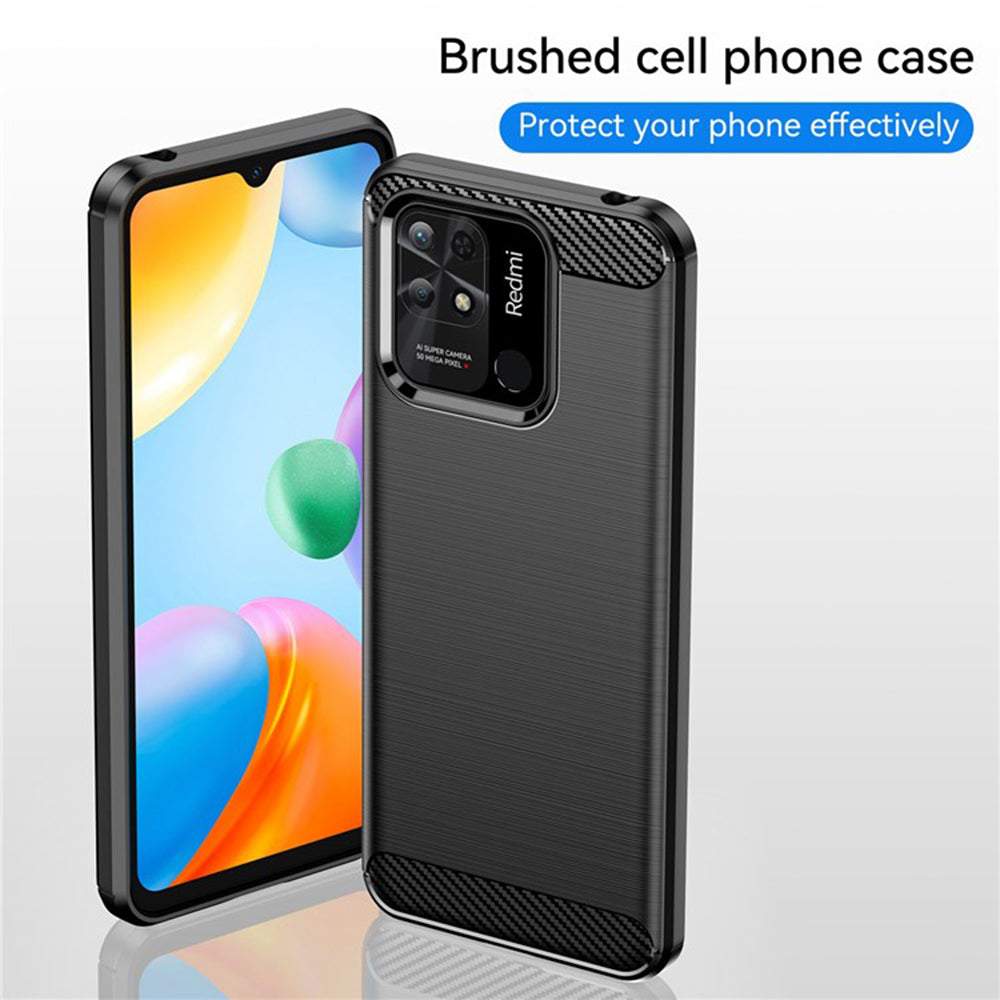Kuori Xiaomi Redmi 10C:lle, Techsuit, Hiili, Musta