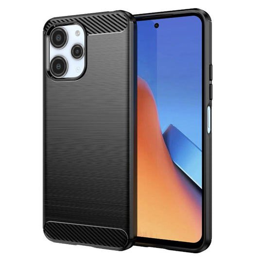 Kuori Xiaomi Redmi 12 5G / 12:lle, Techsuit, Hiili, Musta