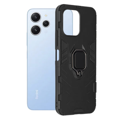 Kuori Xiaomi Redmi 12 5G / 12:lle, Techsuit, Shield, Musta