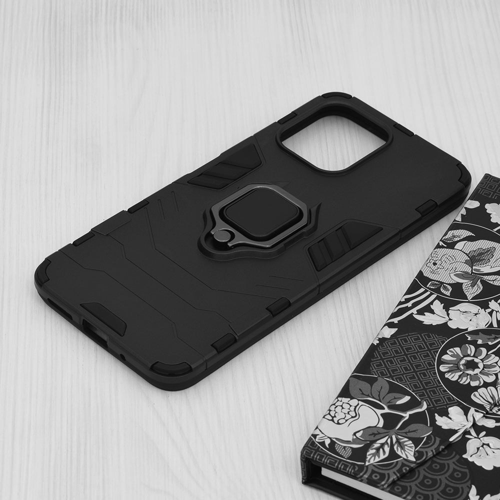 Kuori Xiaomi Redmi 12 5G / 12:lle, Techsuit, Shield, Musta