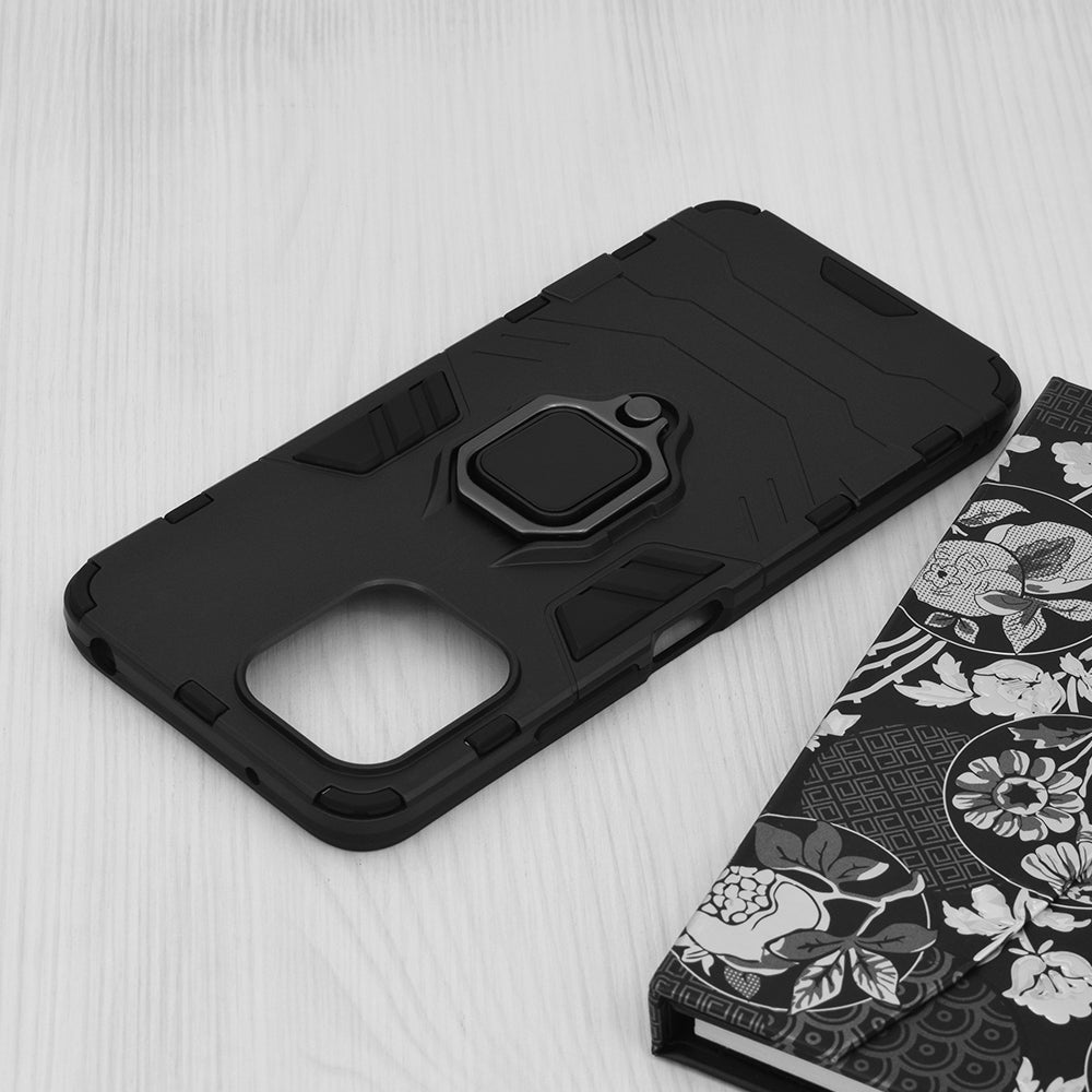 Kuori Xiaomi Redmi 12 5G / 12:lle, Techsuit, Shield, Musta