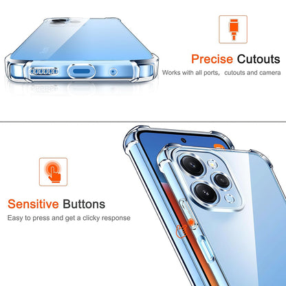 Case for Xiaomi Redmi 12 5G / 12, Techsuit, Shockproof Clear, Transparent