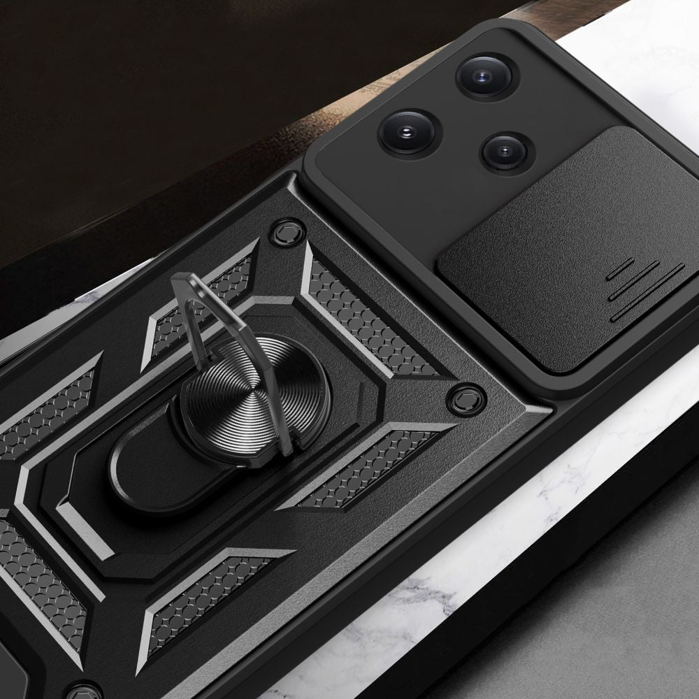 Case for Xiaomi Redmi 12 5G, Techsuit, CamShield, Black