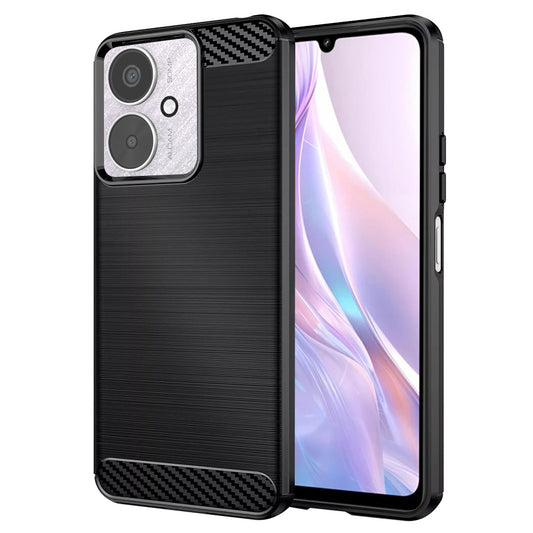 Kuori Xiaomi Redmi 13C 5G / 13C / Poco C65:lle, Techsuit, Hiili, Musta