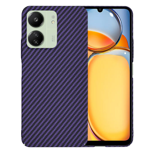 Kuori Xiaomi Redmi 13C 5G / 13C / Poco C65:lle, Techsuit, Carbonite FiberShell, Violetti