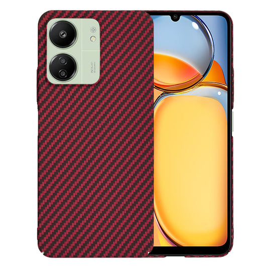 Kuori Xiaomi Redmi 13C 5G / 13C / Poco C65:lle, Techsuit, Carbonite FiberShell, Punainen