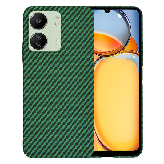 Kuori Xiaomi Redmi 13C 5G / 13C / Poco C65:lle, Techsuit, Carbonite FiberShell, Vihreä