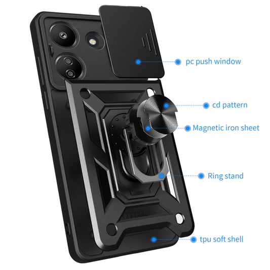 Kuori Xiaomi Redmi 13C 5G:lle, Techsuit, CamShield, Sininen