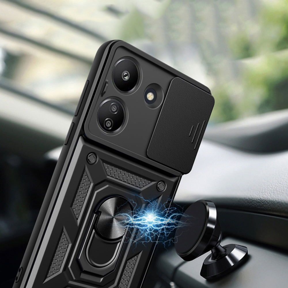 Kuori Xiaomi Redmi 13C 5G:lle, Techsuit, CamShield, Vihreä
