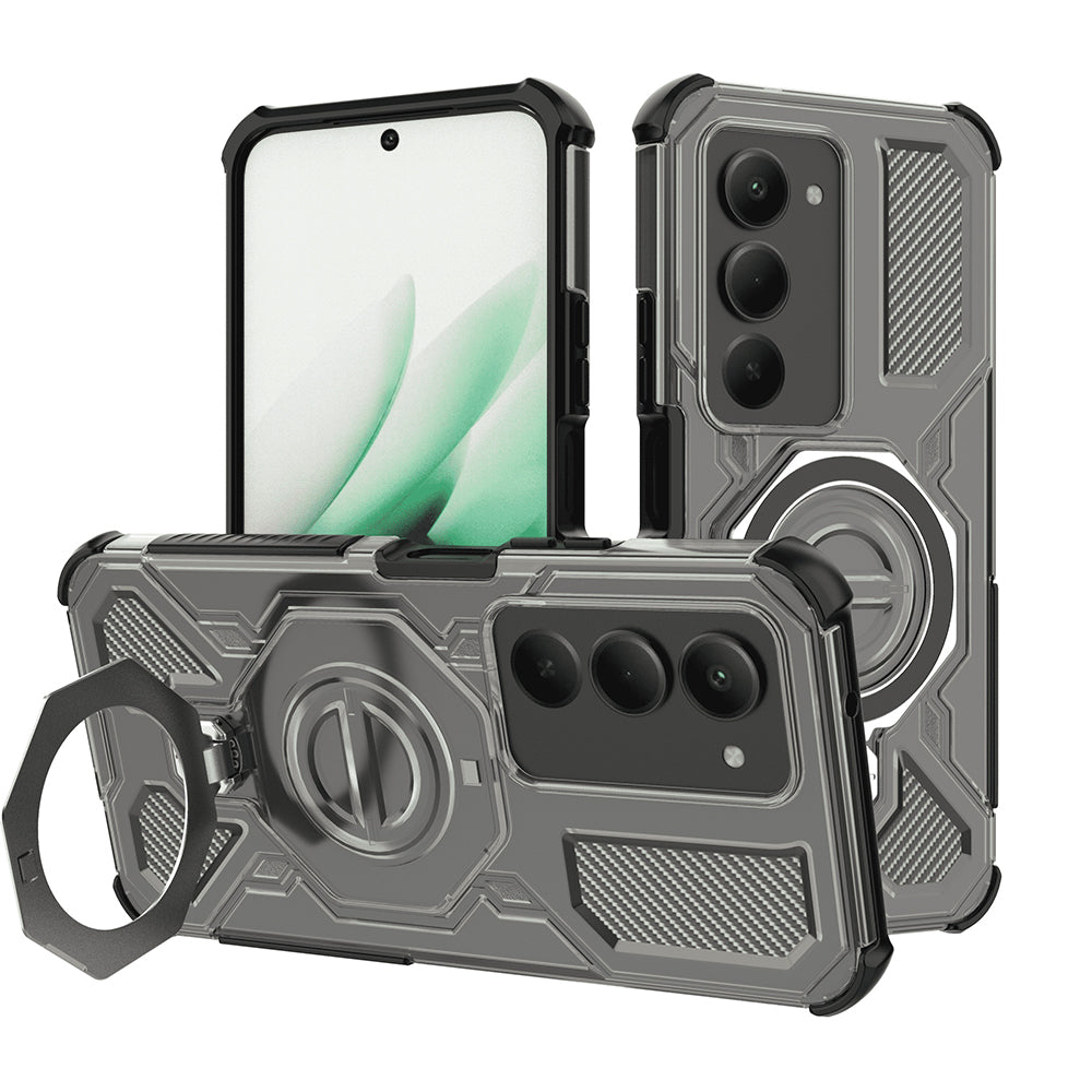 Suojakotelo Xiaomi Redmi 15 5G / 15 4G, Techsuit, Carbon Shield Pro, Vaaleanmusta