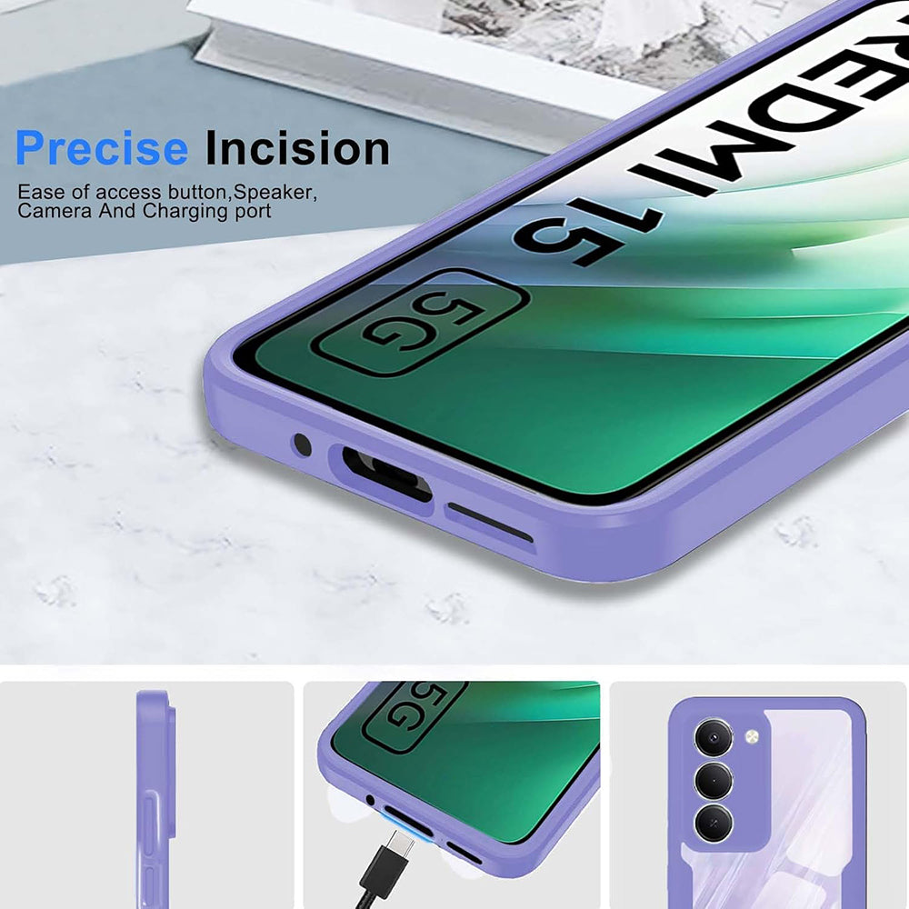 Kuori Xiaomi Redmi 15 5G / 15 4G:lle, Techsuit, ColorVerse 360, Vaaleanpunainen