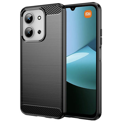 Kuori Xiaomi Redmi 15C 5G / 15C 4G:lle, Techsuit, Hiili, Musta