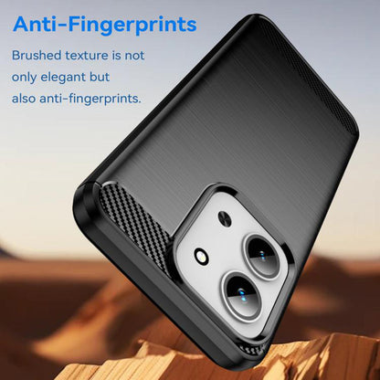 Kuori Xiaomi Redmi 15C 5G / 15C 4G:lle, Techsuit, Hiili, Musta