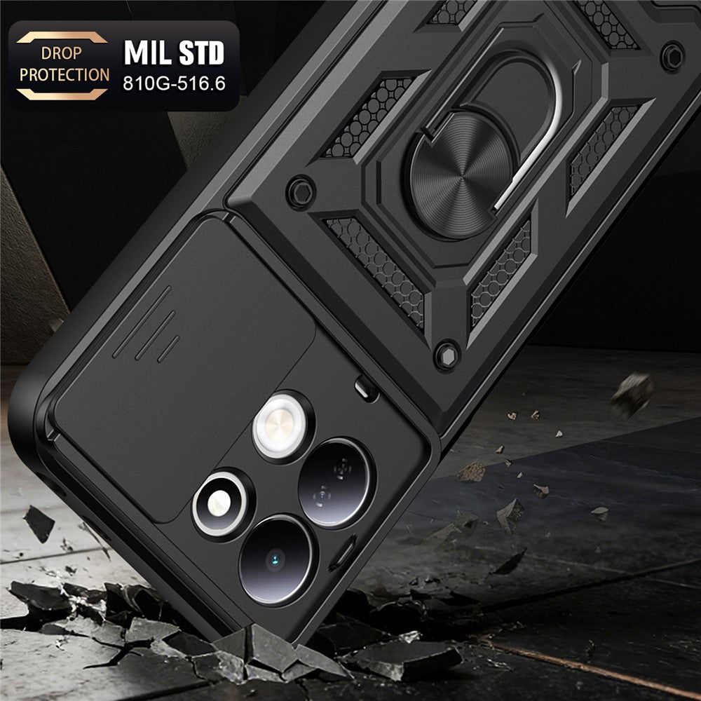 Kuori Xiaomi Redmi 17 5G / 17 4G:lle, Techsuit, CamShield, vaaleanpunakultainen