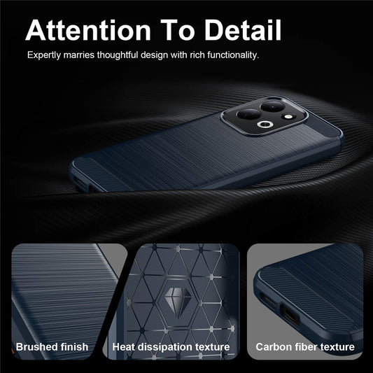 Case for Xiaomi Redmi 17 5G / 17 4G, Techsuit, Carbon, Blue