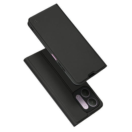 Case for Xiaomi Redmi 17C 5G, Techsuit, Magskin Book, Black