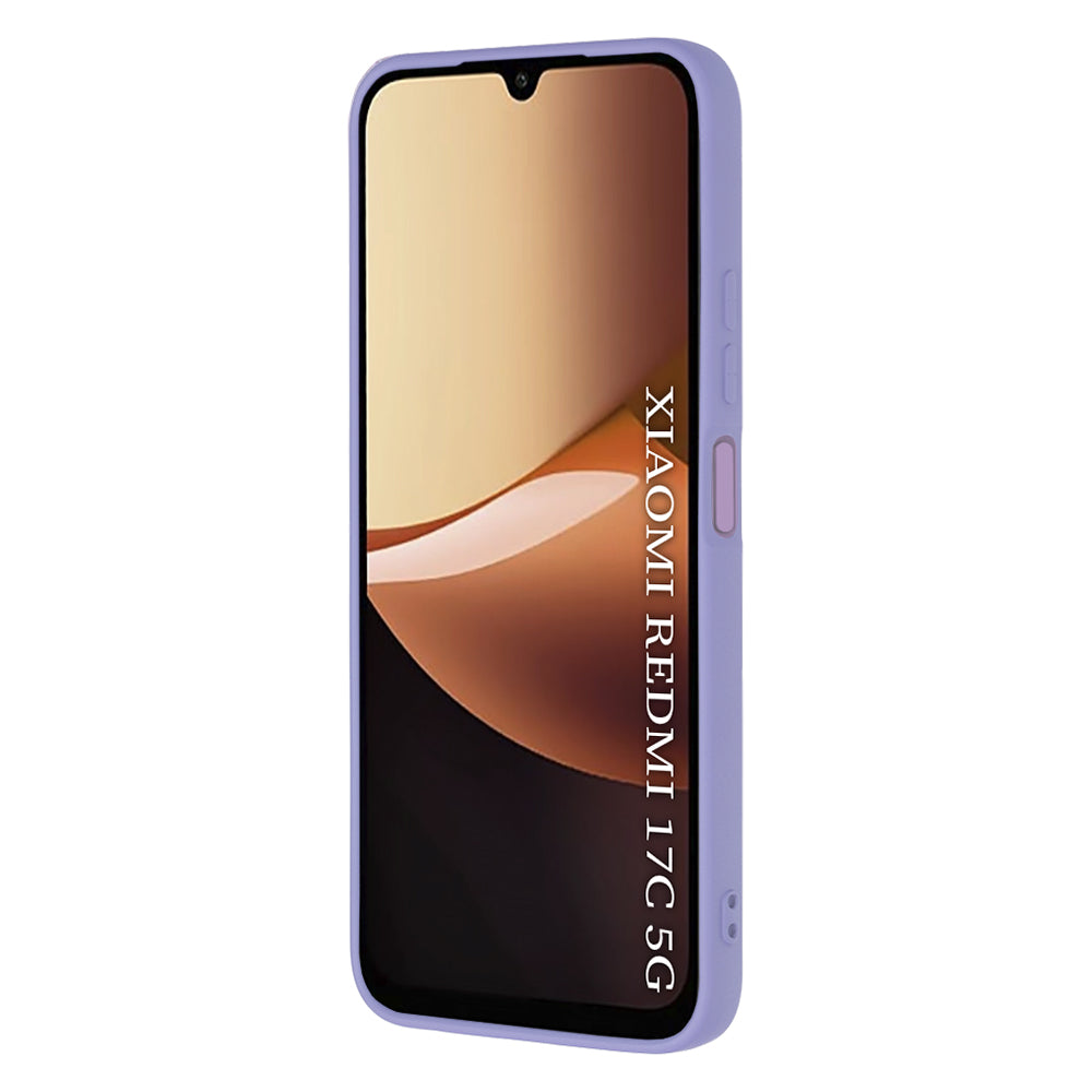 Suojakuori Xiaomi Redmi 17C 5G -puhelimelle, Techsuit SoftFlex, vaaleanvioletti