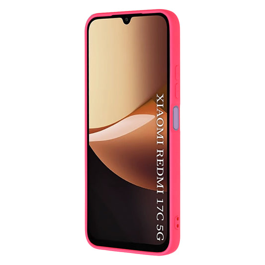 Case for Xiaomi Redmi 17C 5G, Techsuit, SoftFlex, Dark Pink
