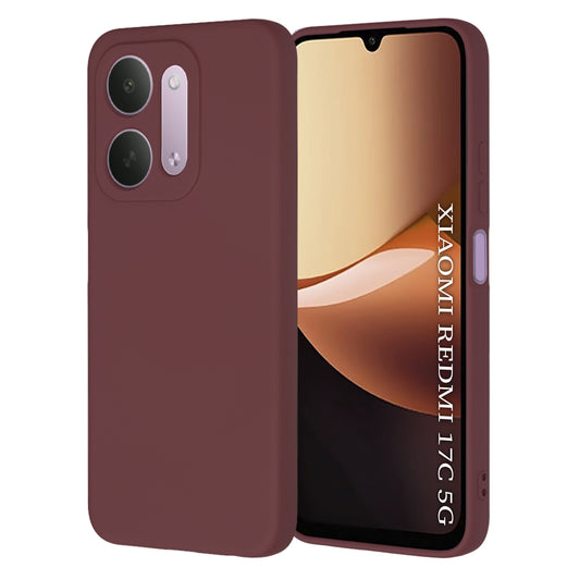 Case for Xiaomi Redmi 17C 5G, Techsuit, SoftFlex, Burgundy