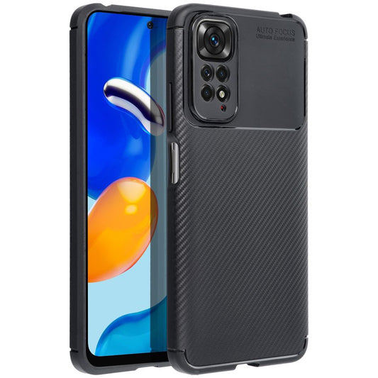Kuori Xiaomi Poco C65 / Redmi 13C:lle, OEM, Carbon Premium, Musta