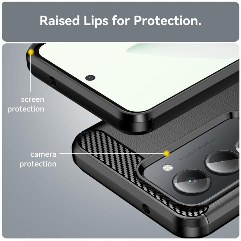 Kuori Xiaomi Redmi 15 5G / 15 4G:lle, Techsuit, Hiili, Musta