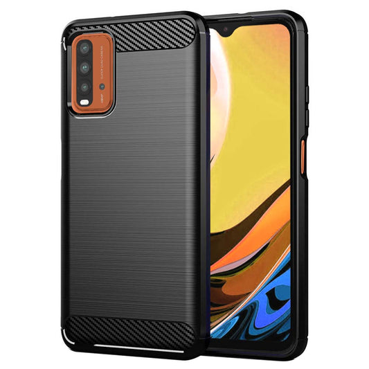Kuori Xiaomi Redmi 9 Power / 9T:lle, Techsuit, Hiili, Musta