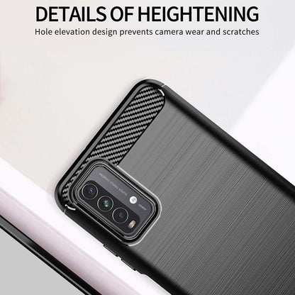 Kuori Xiaomi Redmi 9 Power / 9T:lle, Techsuit, Hiili, Musta