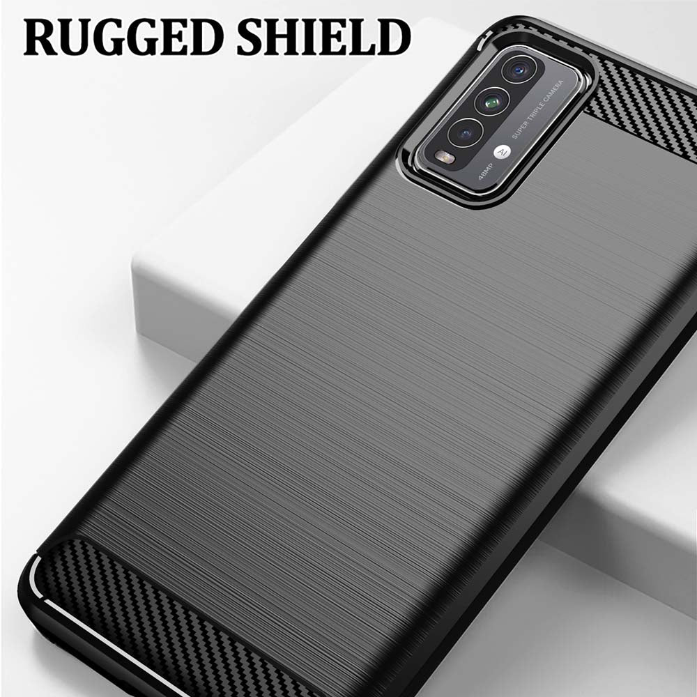 Kuori Xiaomi Redmi 9 Power / 9T:lle, Techsuit, Hiili, Musta